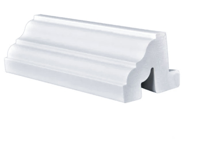 Marco decorativo de 2 pulgadas para persianas de plantación de PVC sólido para ventanas y puertas